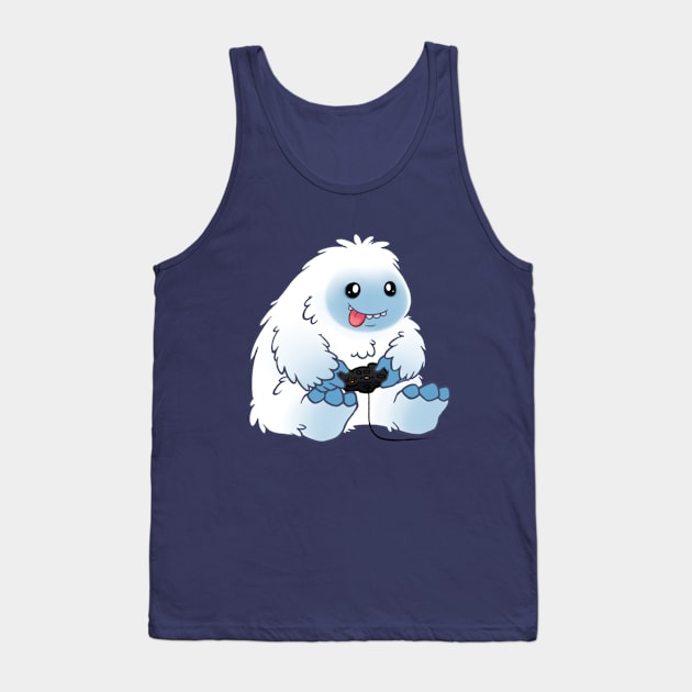 cute bigfoot gamer gamepad believer Tank Top by NaniMc